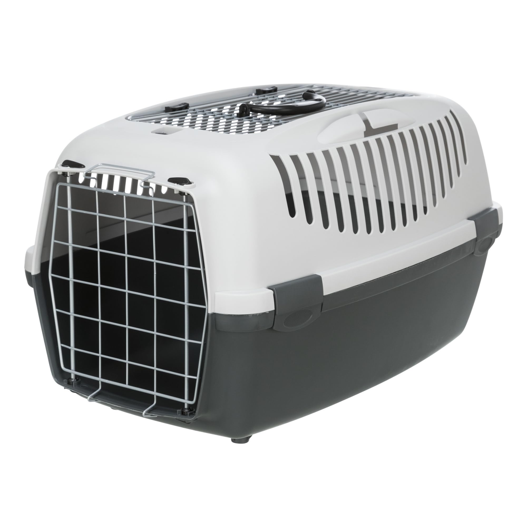 Trixie 39861 Capri III Open Top Transportbox, 40 × 38 × 61 cm, hellgrau/grau