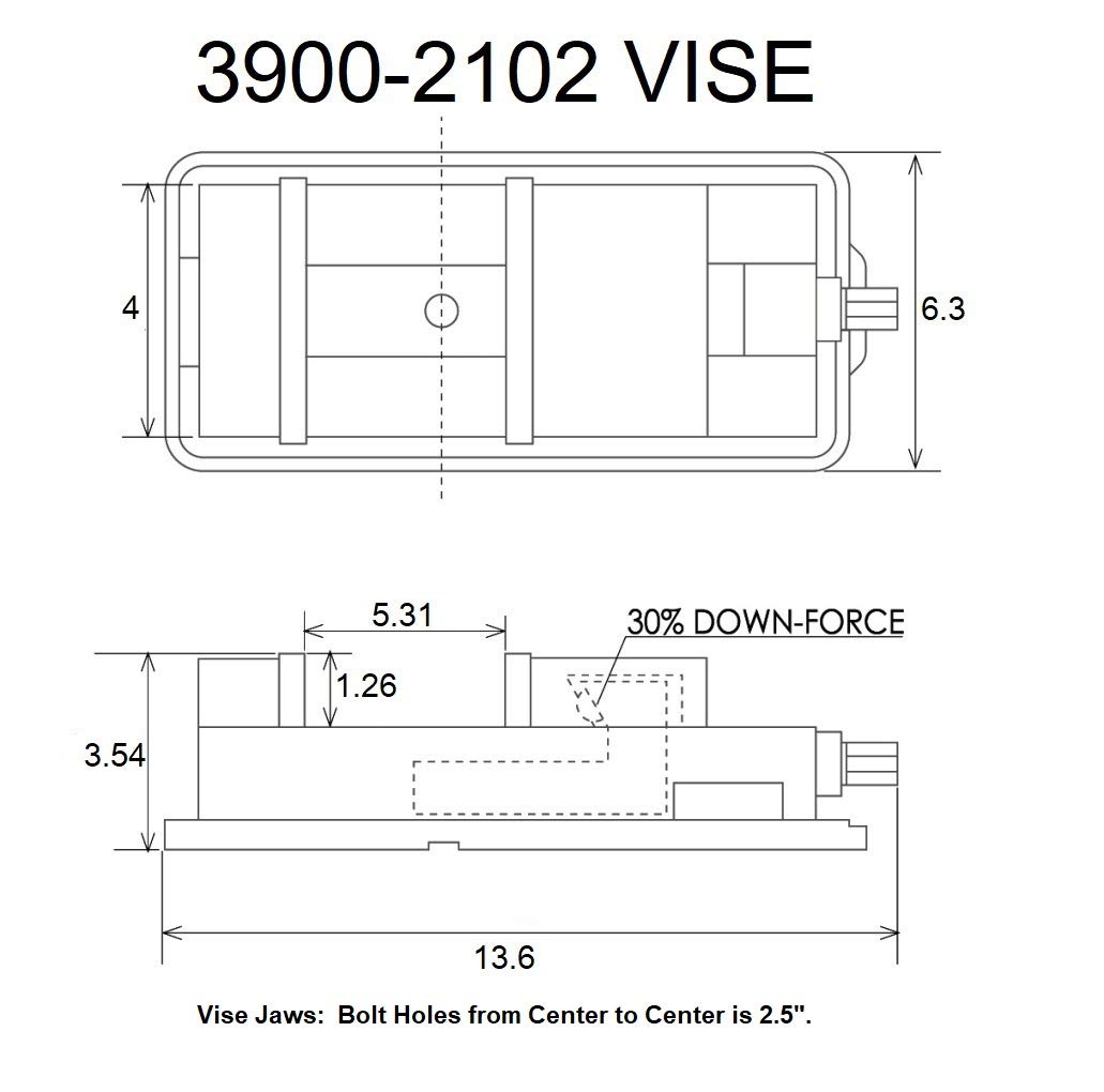 Black Friday Sale 2022 HHIP 3900-2102 Pro-Series Heavy Duty Milling Vise with Swivel Base, 4 Jaw Width, 4 Jaw Opening (Pack of 1)