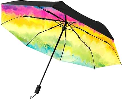 Vicloon Ombrello - Da Sole/Pioggia Pieghevole Compatto Con Apertura E Chiusura Automatica, 8 - Foto 3