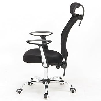 Amazon.co.jp: 不二貿易 オフィスチェア ヘッド付き