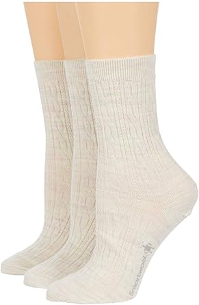 Smartwool Women’s Cable Sock - Merino Wool Performance Crew Socks 3 Pair Multi Pack