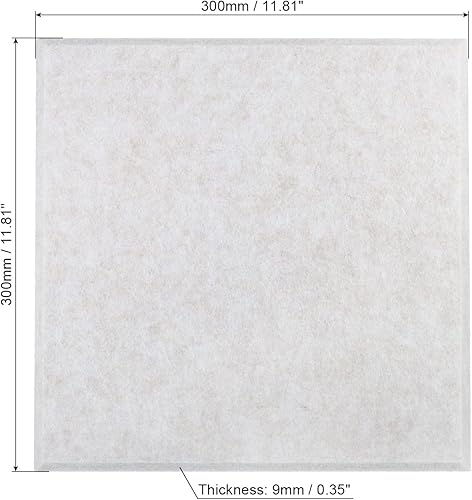 Miniatura 2 de PATIKIL Azulejos de fieltro, paquete de 6 tableros de anuncios autoadhesivos de pared cuadrada de corcho con pasadores para fotos, notas, decoración