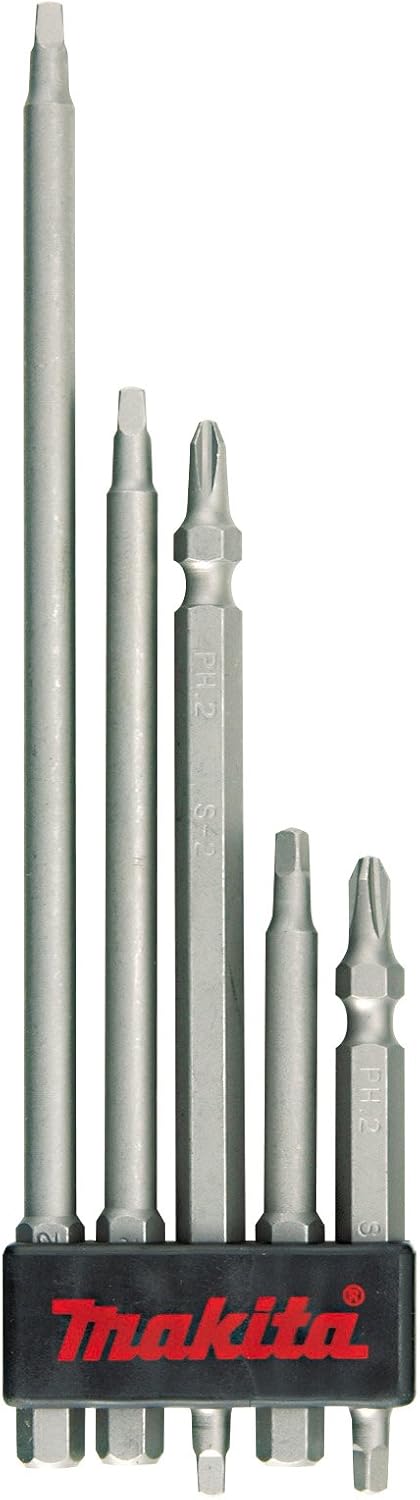 Makita A-36310 Square Bit Set, No. 2, Set of 5