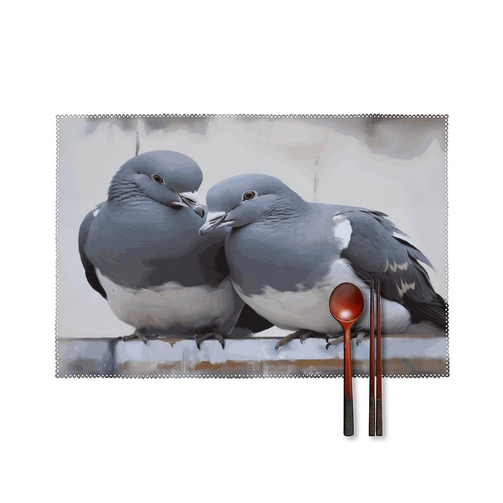 Fodpand Style Doves Placemats Set Of 4 Place Mats Table Mats