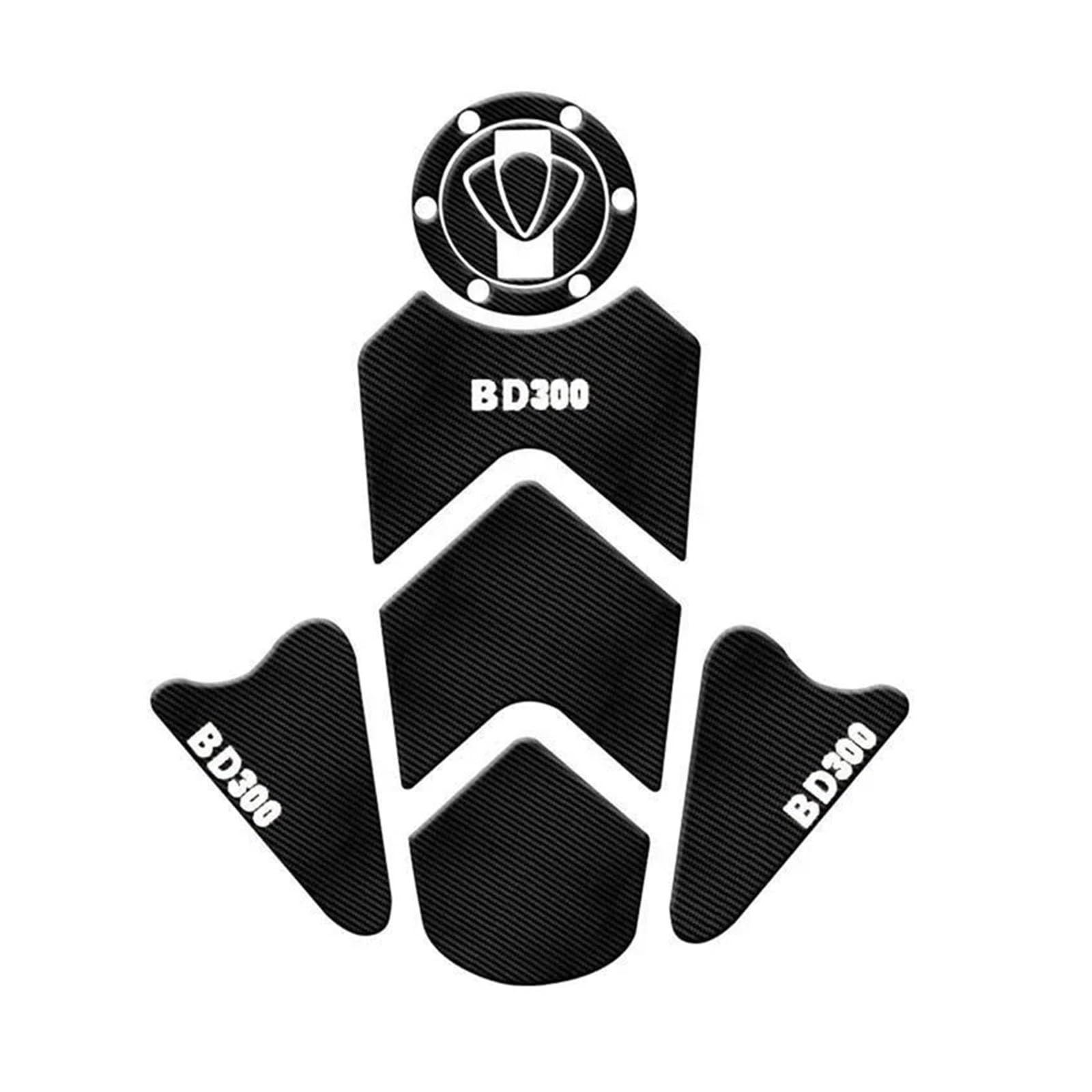 Motorbike Tank Protector Pad for Benda Benda300 BD300 BD 300 Motorcycle Anti Slip Fuel Oil Tank Pad Protector Side Knee Grip Sticker Decoration Decal Pads