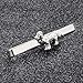 Asienice Dog Tie Clip for Men Silver Unique Copper Tie Clip Personalized Puppy Design Skinny Tie Pin Wedding Jewelry