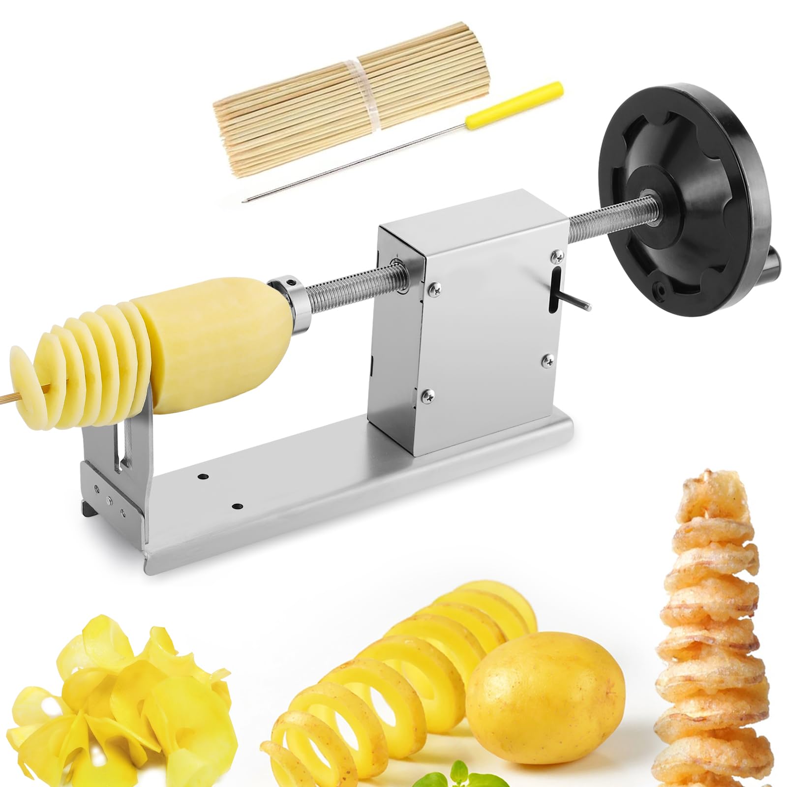 potato cutter latch mechanism close up