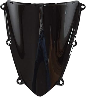 windschild Motorrad for Honda CBR 600 RR F5 2007 2008 2009 2010 2011 2012 Schwarze Windschutzscheibe Windschutz Double Bub...