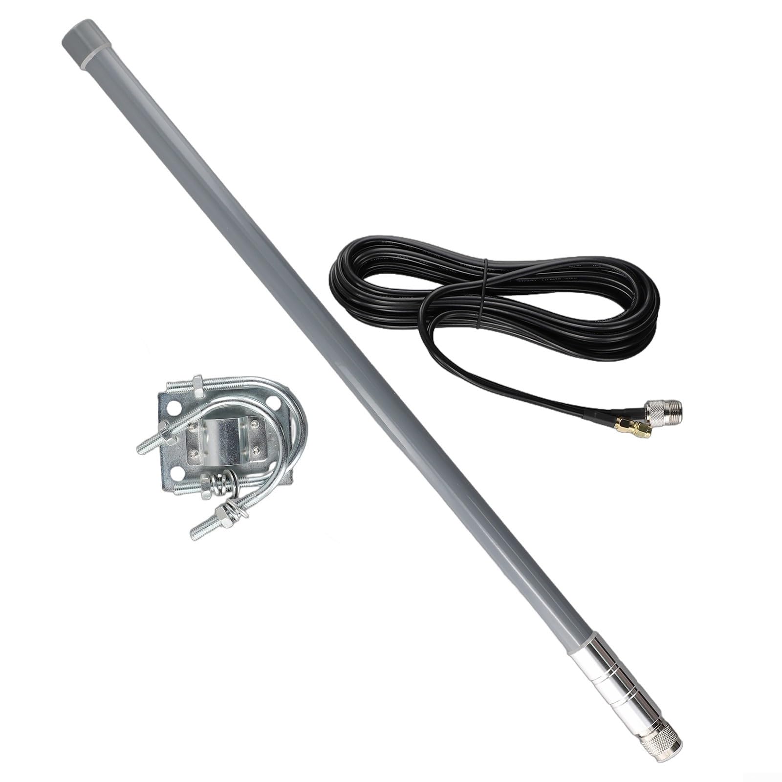 Antenne d'extérieur en fibre de verre 915 MHz 868 MHz pour antenne Lora 12 dBi à gain élevé pour hélium hotspot miner large couverture (kit d'antenne)