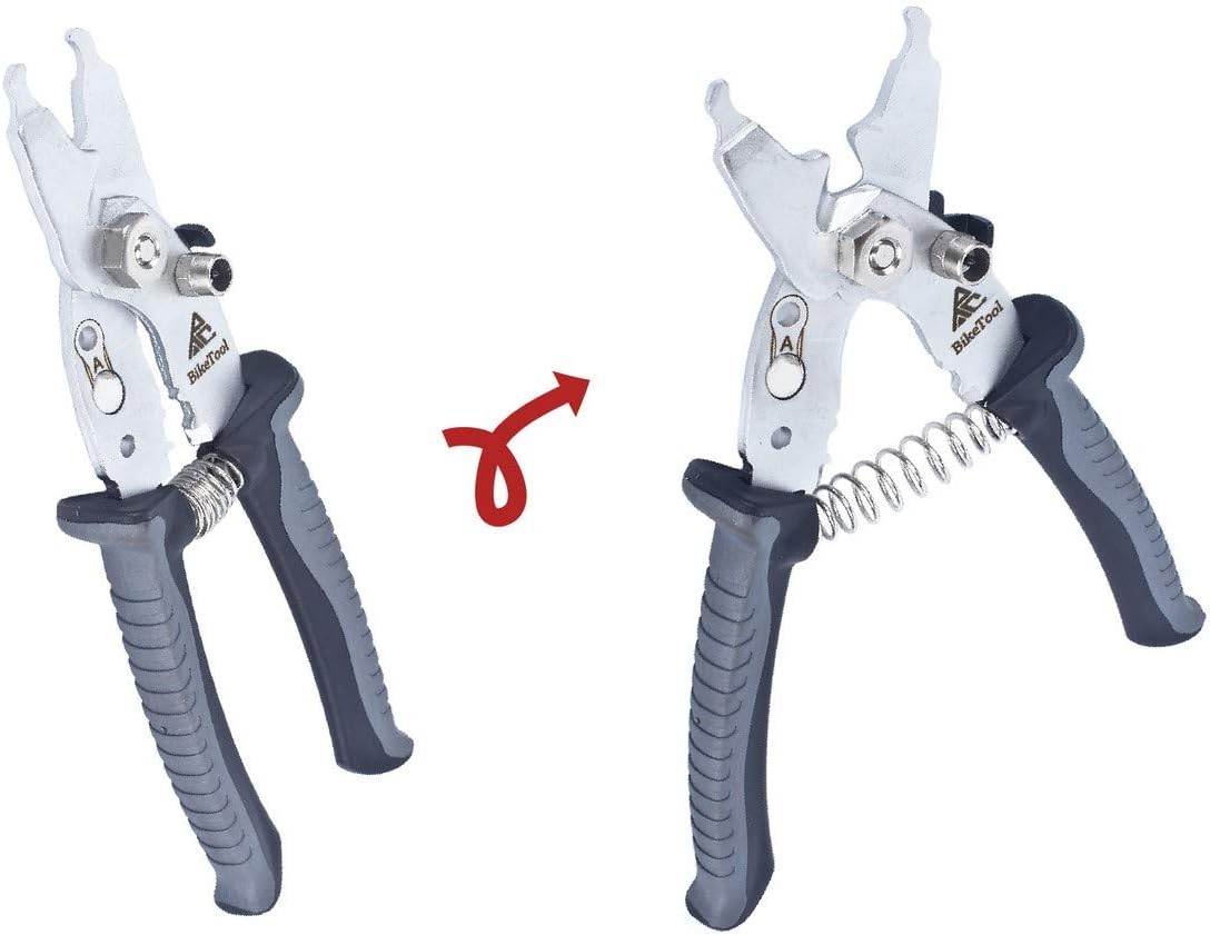 BikeTool Cycling Cable Cutter&Bike Chain Master Missing Link Pliers 5 in 1 Multifunction Tool Kit for Road Mountain Cyclocorss Gravel E-Bike BMX Bicycle use (Gray) : Everything Else