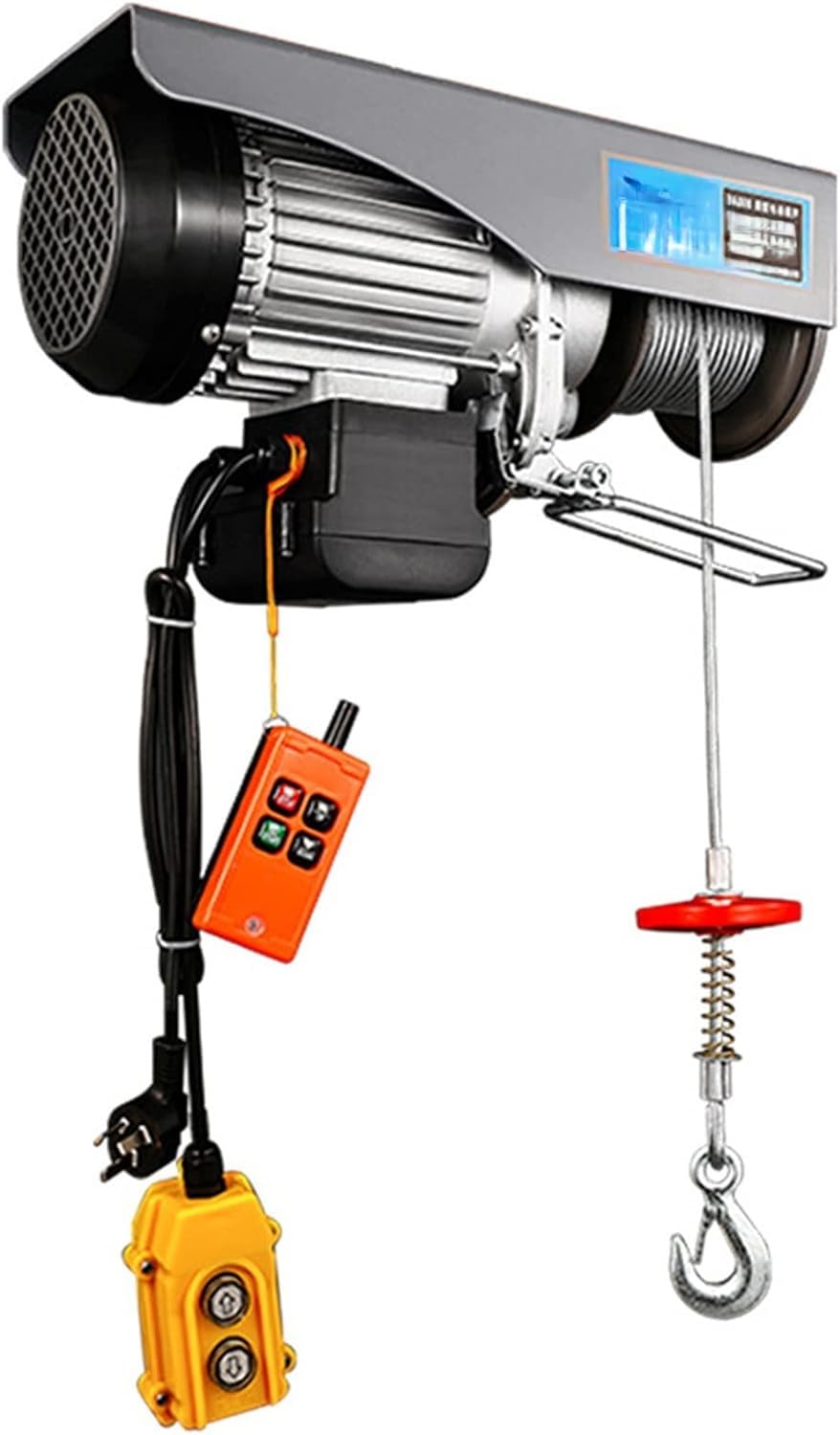 Mini polipasto eléctrico con Control Remoto inalámbrico, grúa elevadora de Cable de 510 W, cabrestante de 220 V con Freno automático, 120 kg/20 m