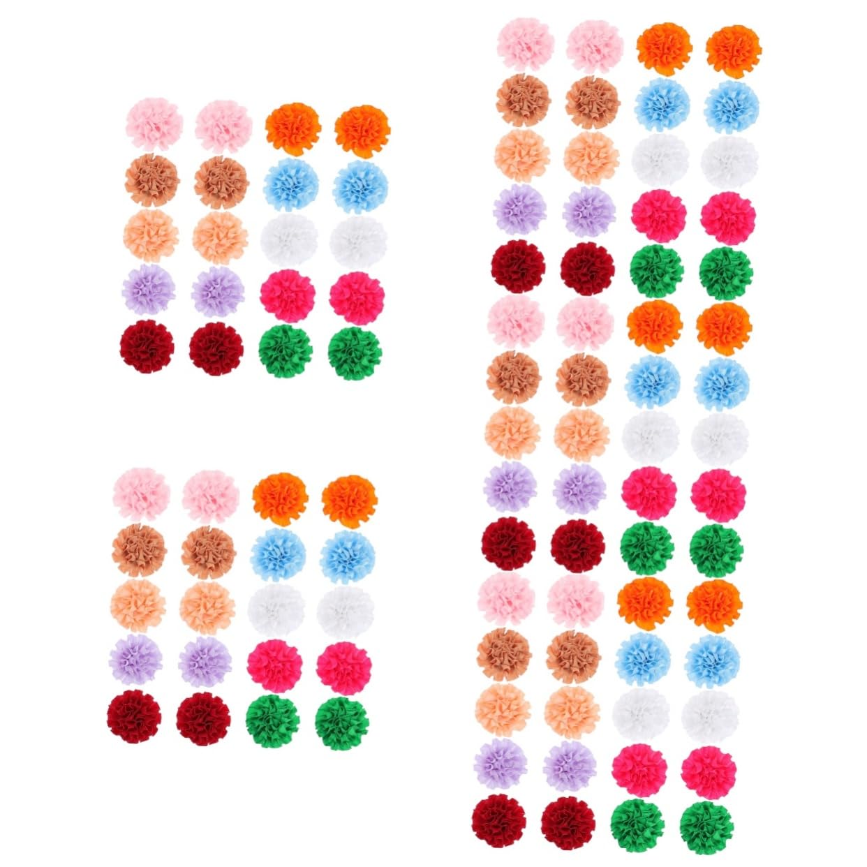 BESPORTBLE 100pezzi Collare per Fiori Colorati Accessori per Toelettatura per Compleanni Matrimoni e Design e Facile da Indossare
