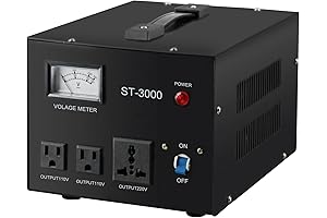 RV Voltage Regulator 30 Amp - YaeCCC ST-3000 Voltage Transformer Converter with Voltage Meter