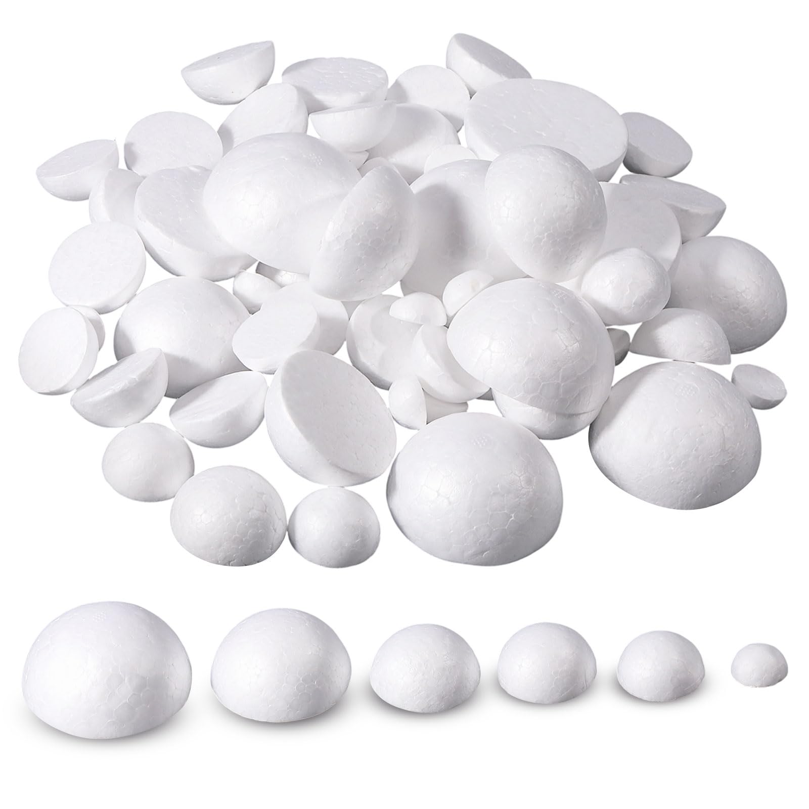 Boules de mousse blanches CHGCRAFT pour projet scolaire enfant