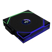 Lian Li UNI Fan TL LCD Wireless 120-Single Pack (Reverse Blade)-2.4 GHz Wireless Signal ARGB Fan-Infinity Mirror-Daisy-Chain-Syncing Lighting-Controller NOT Included & Required - Black (12RTLLCD1W1B)