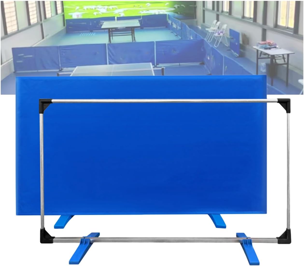 Ping Pong Field Fence for Table Tennis Pickleball Court Divider,140x75cm Contest Surround Baffle Block,for Quicker and Easier Pick Up