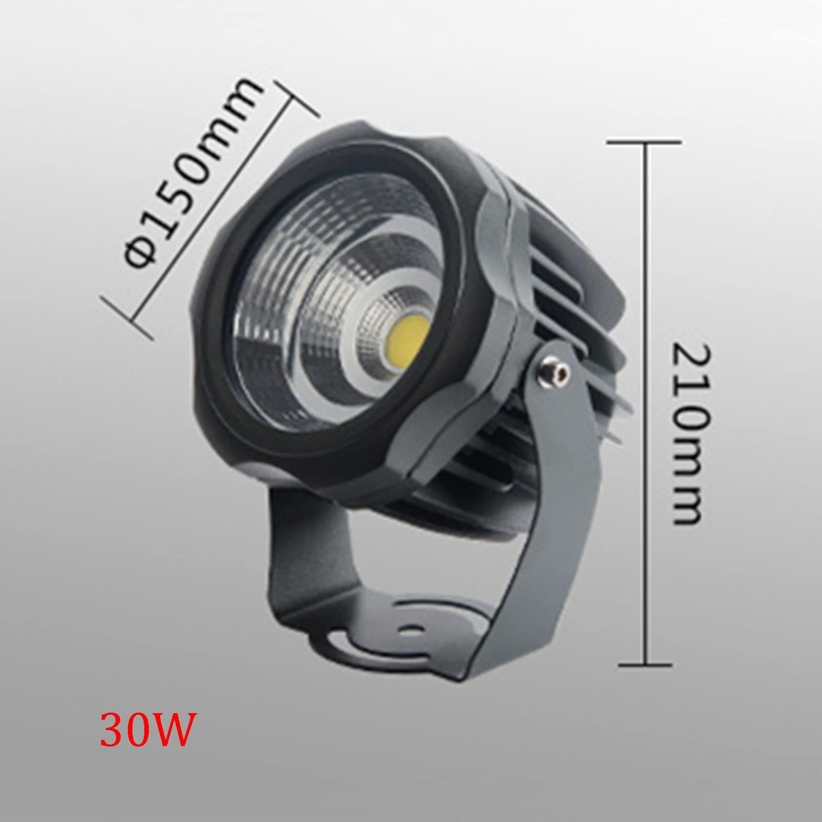 Proiettori A LED A Lungo Raggio - Faretto A Fascio LED Luci, Luci Per Alberi Rotonde COB Da 220V, Proiettore Ad Angolo Regolabile A LED, Per Esterni, Pareti, Pubblicità/insegne/luci Da Prato ( Color :