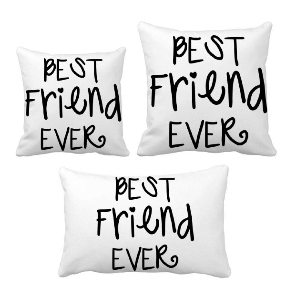 Housse de coussin canapé déco salon avec citations amitié positive