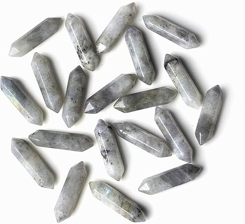 ZHIYUXI Cristales curativos de cristal de labradorita, piedras preciosas de labradorita, piedras preciosas y cristales pulidos, piedra curativa