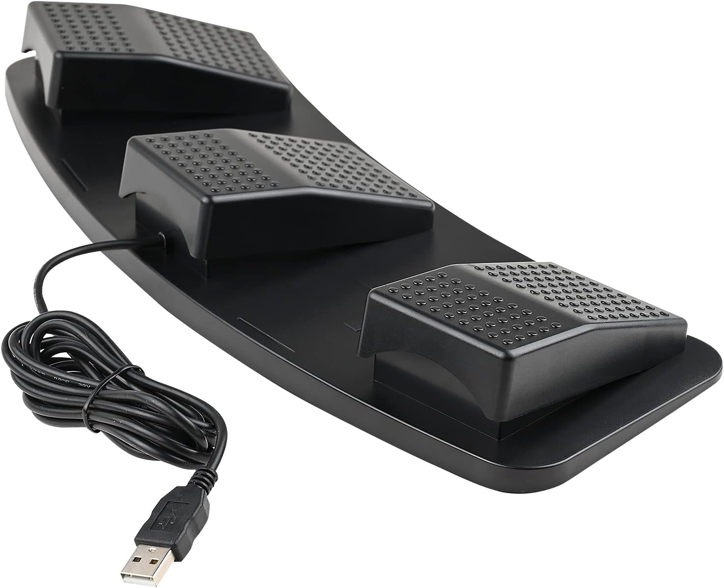 Powboro USB Foot Pedal PC Triple 3 Keys Foot Control Switch Keyboard HID Programmable Shortcut Hotkey Mouse Action for Video Game Discord