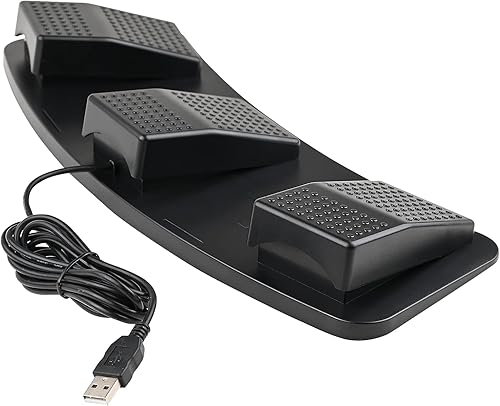 Miniatura 5 de Powboro Pedal de pie USB PC Triple 3 Teclas Interruptor de Control de Pie Teclado HID Programable Acceso directo Hotkey Mouse Acción para