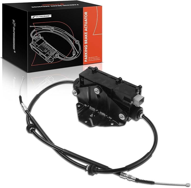 Atuador do freio de estacionamento A-Premium com cabo e unidade de controle para BMW X5 e X6 – 1 unidade