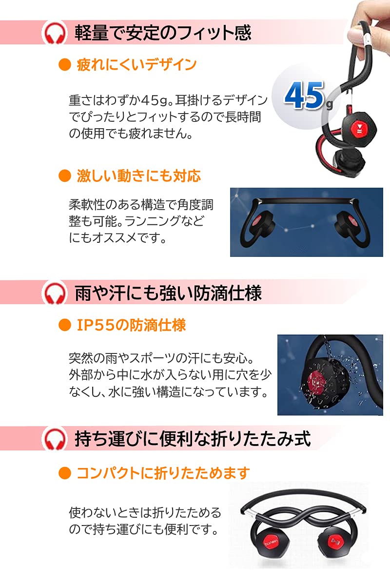 イヤホン Bone conduction headphones BN-702 EVA01 Bone conduction headphones BN-702 EVA01