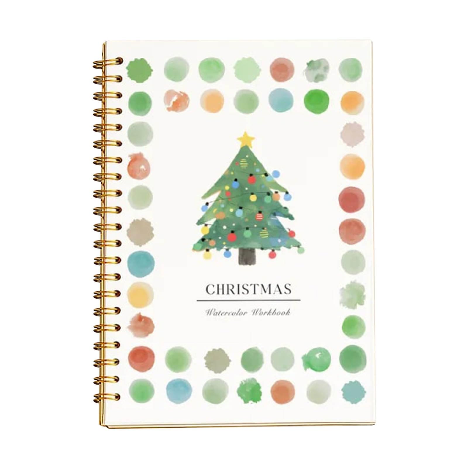 Watercolor Workbook with 12 Nature Scenes Painting Beginner Friendly Coloring Book Art Crafts for Creative Exploration Gift Teens (Christmas)