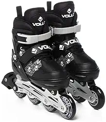 Patins In Line Cinza e Preto Pequeno Vollo Sports