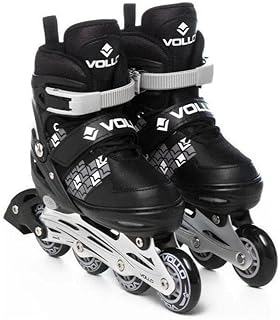 Patins In Line Cinza e Preto Pequeno Vollo Sports