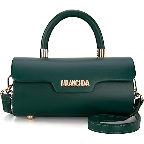 Milan Chiva Small Purses for Women Designer Mini Top Handle Purse Cute Handbags Barrel Shape Purse