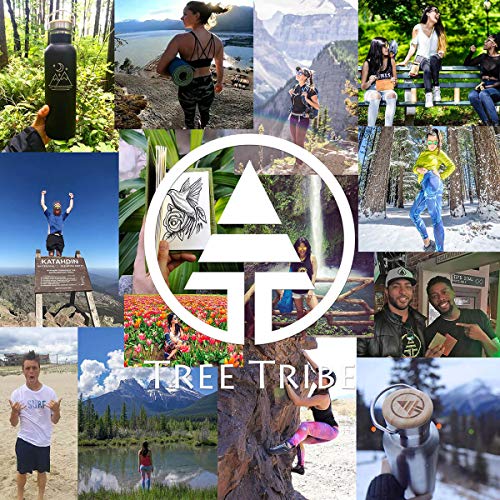 Tree Tribe Pink Heart Water Bottle - Stainless Steel, 20Oz Vacuum Insulated, Double Wall Reusable Bottle, Keeps Water Cold All Day, Leak Proof, No Lead, Bpa Free, Eco Friendly, Wide Mouth #TOP6