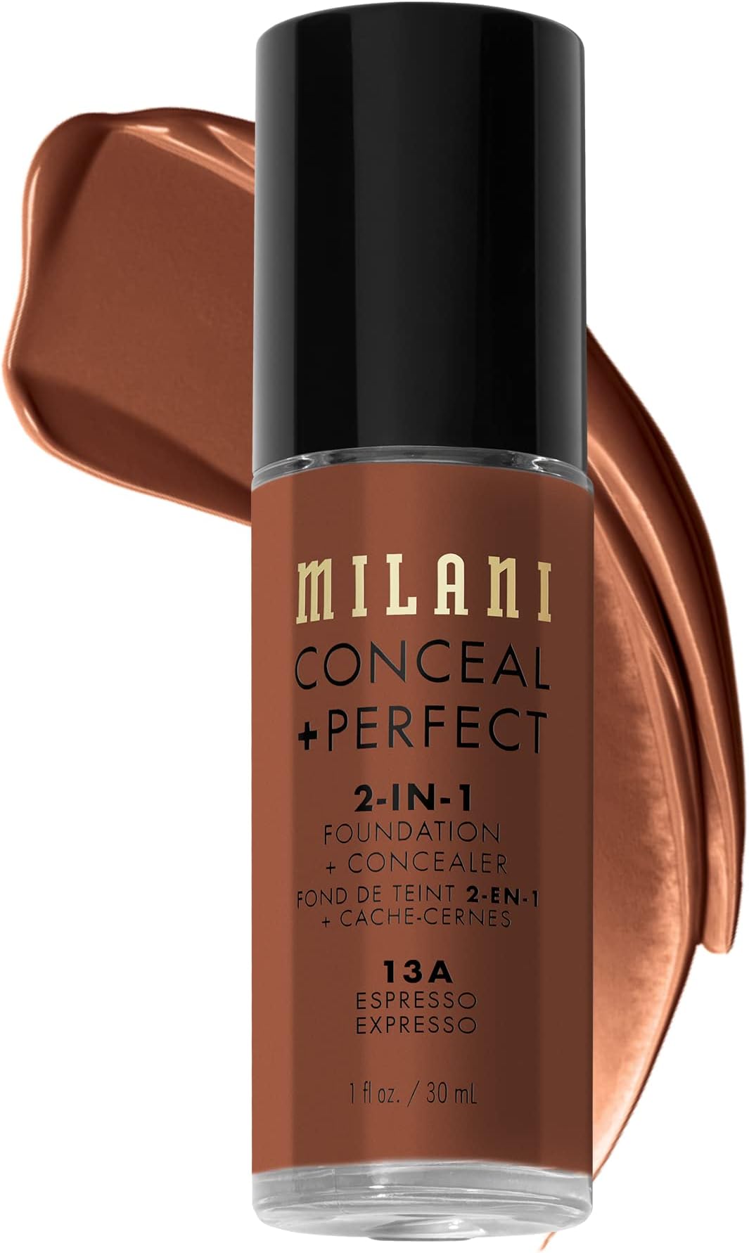 Milani Conceal and Perfect 2 in 1 Foundation + Concealer Espresso 30ml