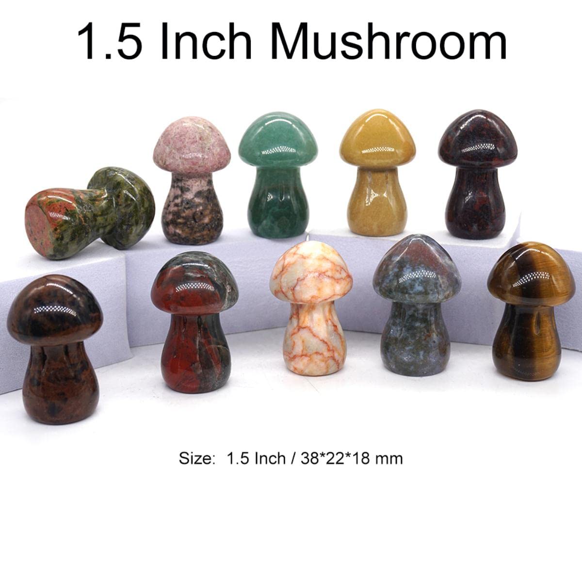 10PCS / Set Mix Natursteine Tier Statue Heilung Kristall Pflanze Figur Edelstein geschnitzt Engel Handwerk Dekor Großhandel Lot-Pendel 36 MM