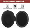 Hyper X Cloud II Replacement Ear Pads Compatible with Hyper X Cloud Alpha Flight S Cloud Stinger Gaming Headphones Ear Pads Earmuffs Memory Foam Ear Pads (Black Velvet)