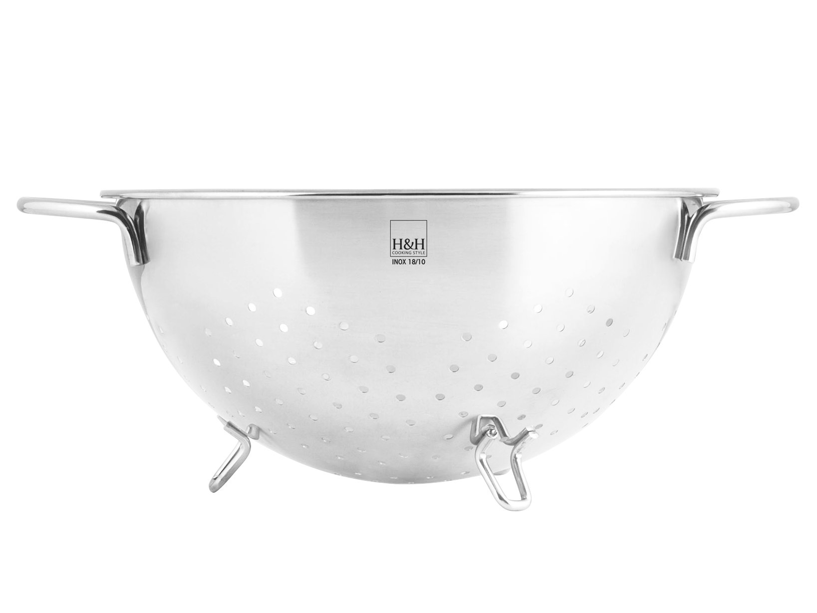 H&H 4013 Colapasta Inox Cm24 Utensili da Cucina, Acciaio Inossidabile