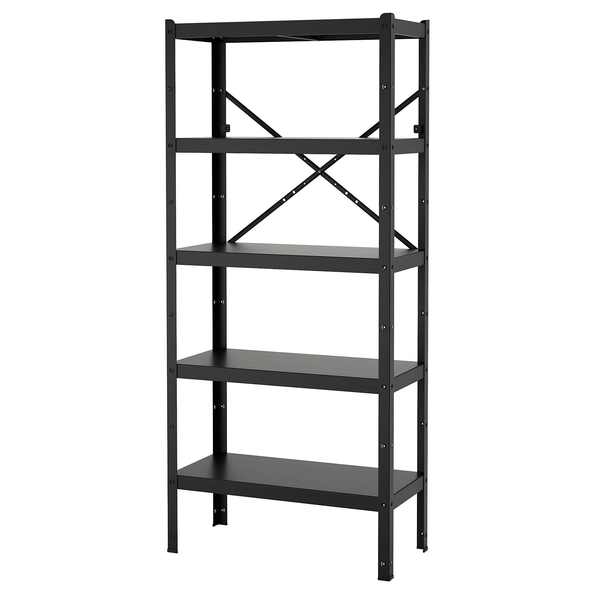 Ikea BROR Regal 85x40x190 cm schwarz Küche, Haushalt & Wohnen