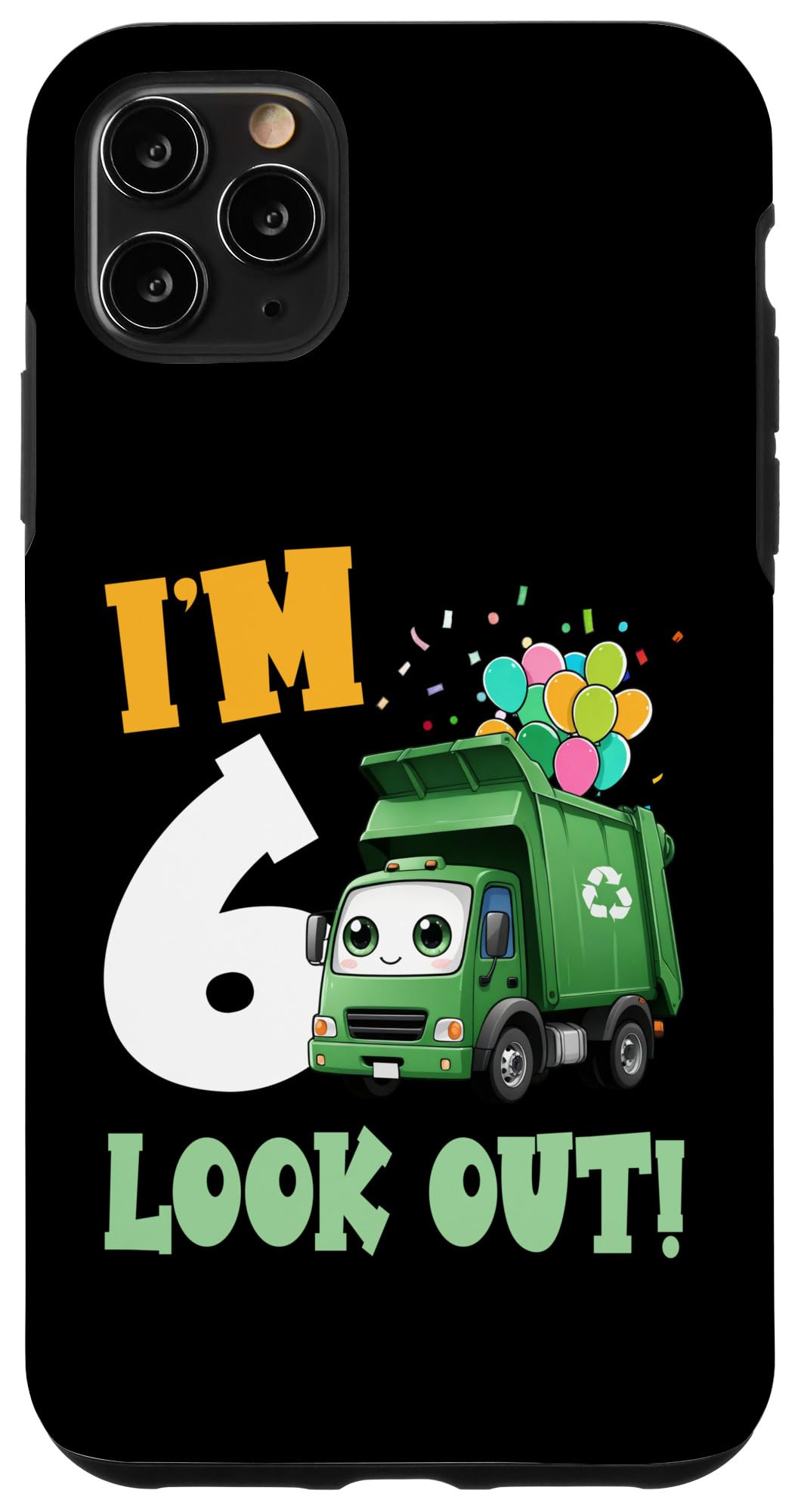 Amazon.co.jp: iPhone 11 Pro Max 6歳の誕生日 I'm 6 Look Out ゴミ