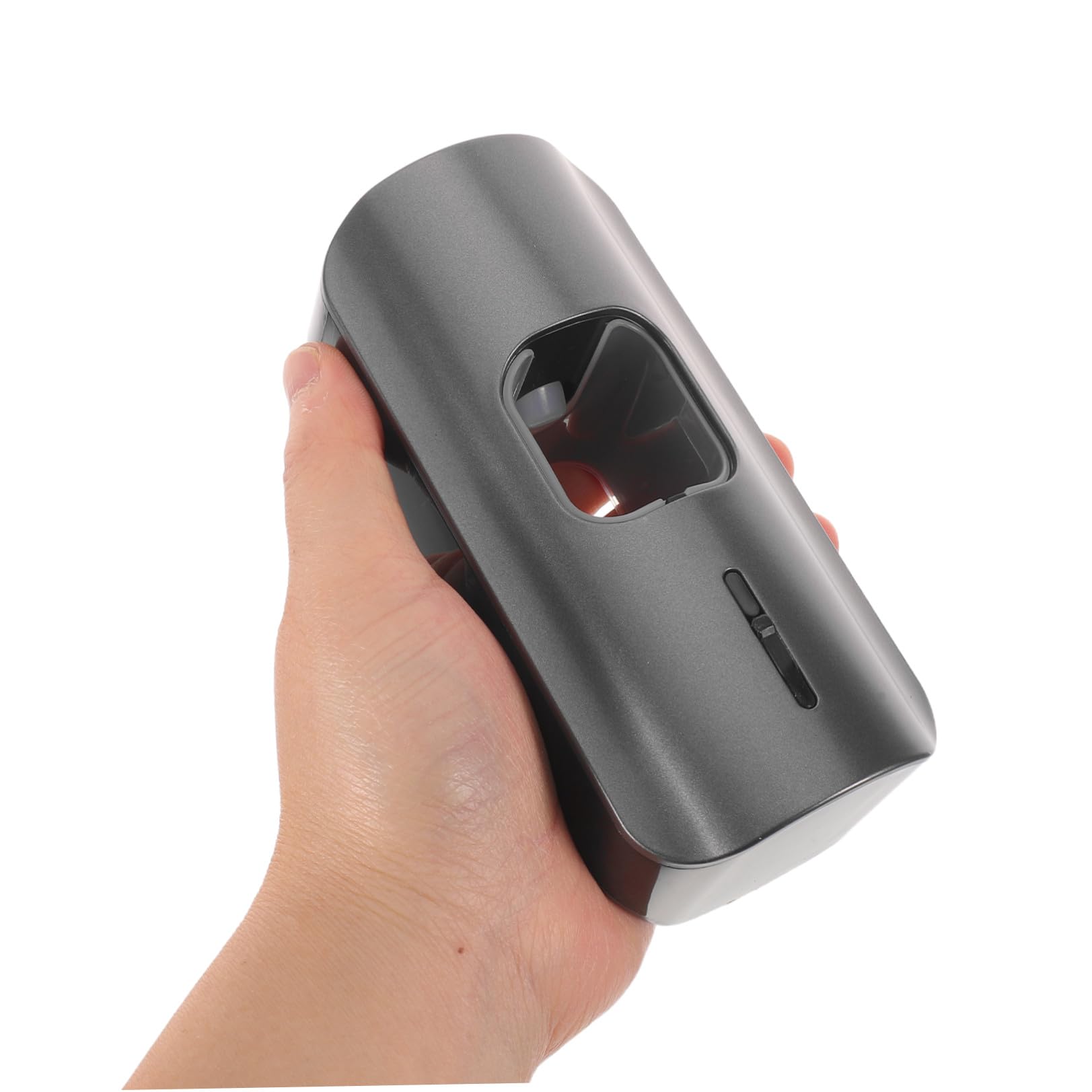 BESTOYARD Dispenser Dentifricio Automatico Nero in Plastica con 2 Scomparti per Spazzolini, Dosaggio Preciso e Drenaggio Acqua, Porta Spazzolini da Parete per Bagno e Hotel