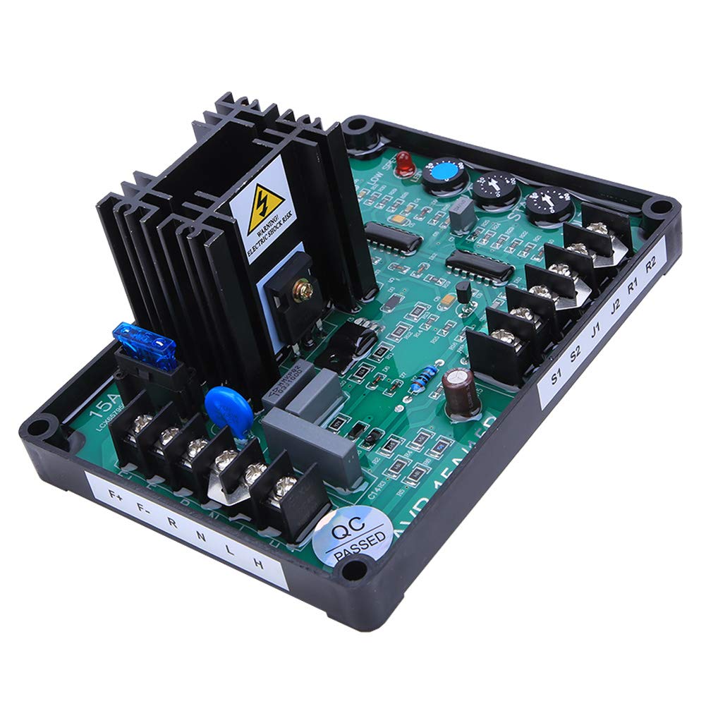 flexman Regulador de Voltaje Automático GAVR~15B, Regulador de Voltaje AVR de 170~264V CA 50/60Hz, Repuestos de Generador Sin Escobillas