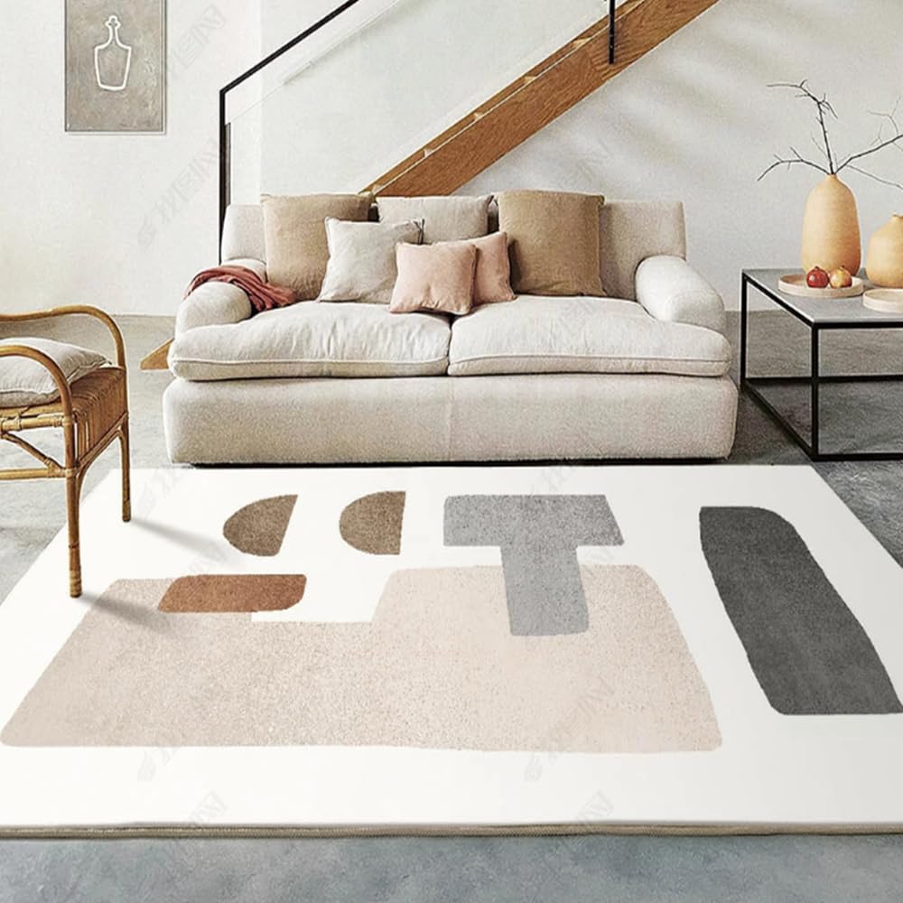 Tapis épais et doux en velours minimaliste pour déco élégante