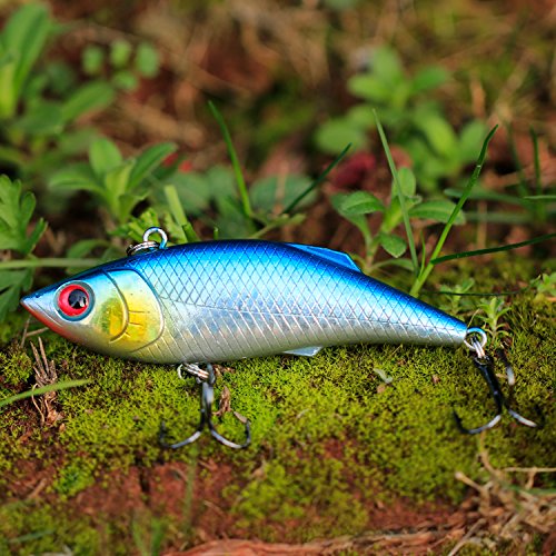 Sougayilang Fishing Lures Swimbait Vibe Crankbaits For Trout Bass Perch Musky Walleye Fishing-Style-F 10Pcs #TOP4