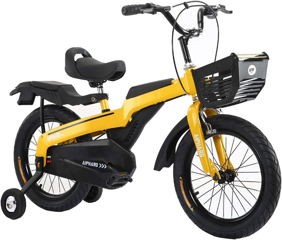 Axdwfd キッズバイク キッズ 自転車 男の子 女の子 14 16 18インチ 子供用自転車 バスケットとトレーニングホイール付き 卸直営