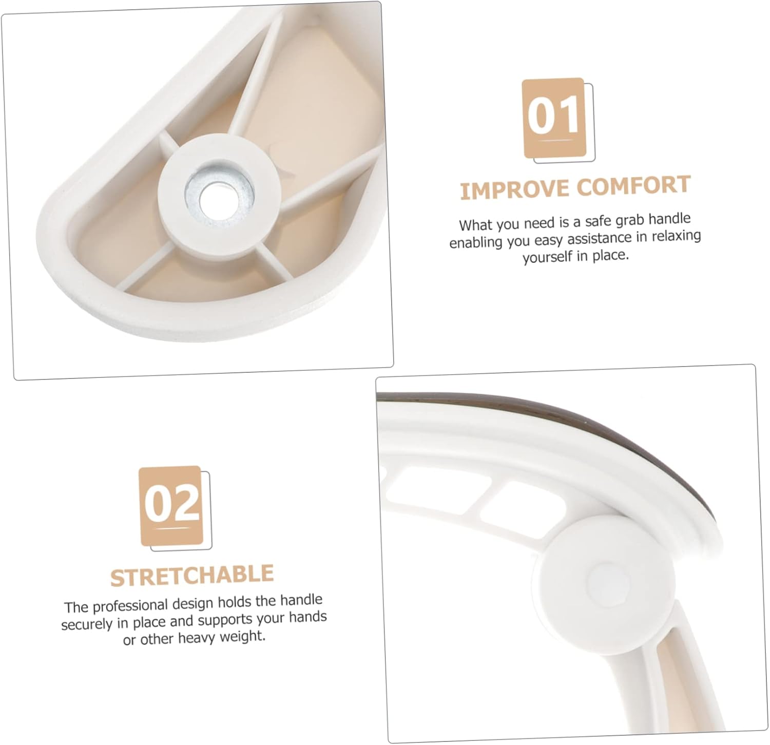 Housoutil 2Pcs Sturdy Ergonomic Chair Arm Rests Wear Resistant Arm Pads for Office Gaming Chairs Stretchable Armrest Parts for Enhanced Comfort and Support