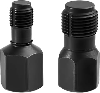2Pcs Oxygen Sensor Thread Chaser Set M18 1.5mm M12 1.25mm, Automotive Spark Plug Hole Rethread Tool Kit, Carbon Steel O2 Restorer Cleaner for 3/4" Hex Socket or 3/8" Square Drive