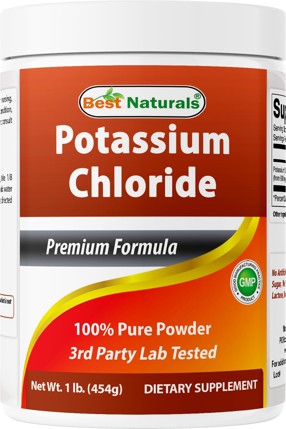 Best Naturals Potassium Chloride Pure Powder 1 lb