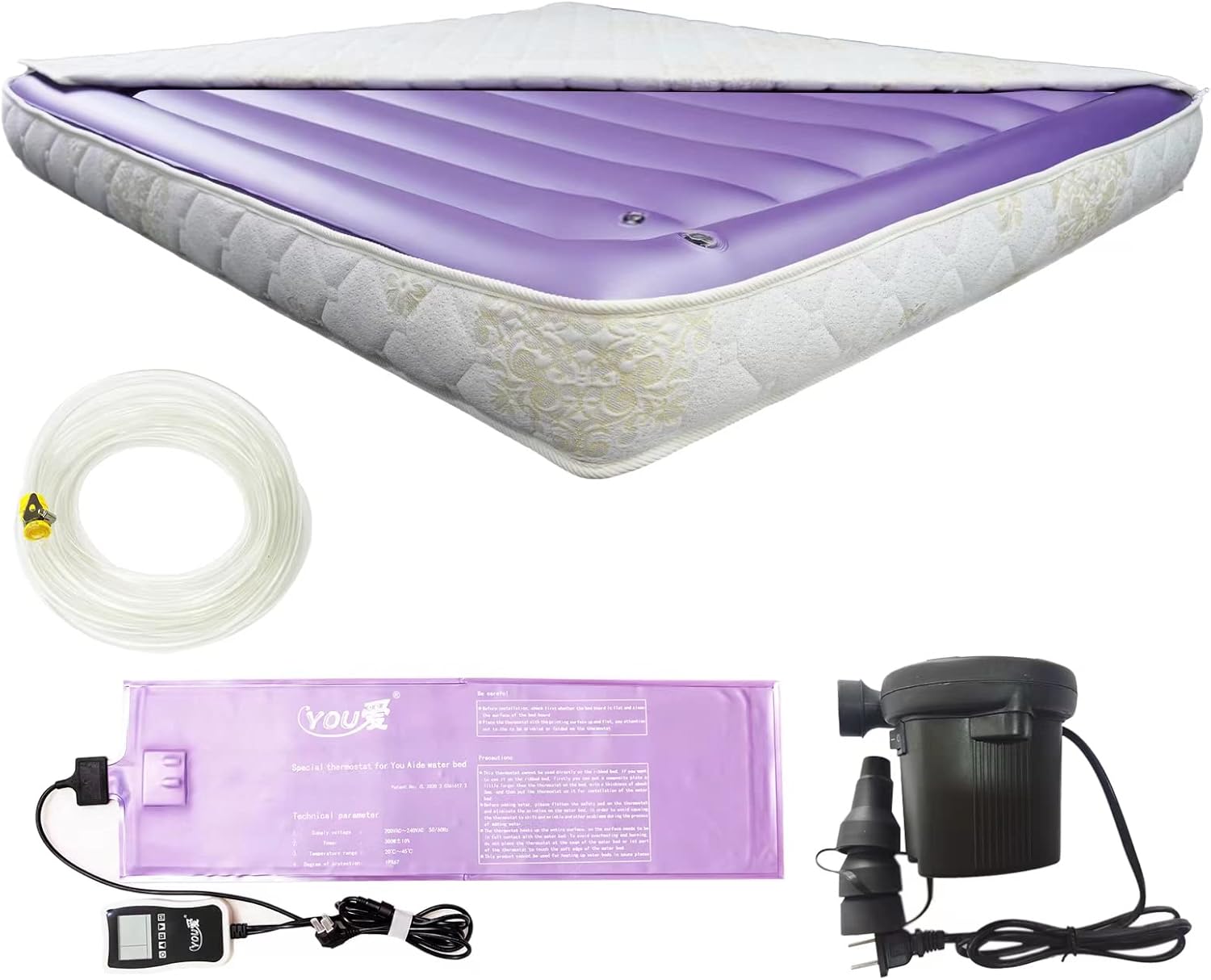 Waterbed Free Flow Full Wave Mattress Softside Water Bed