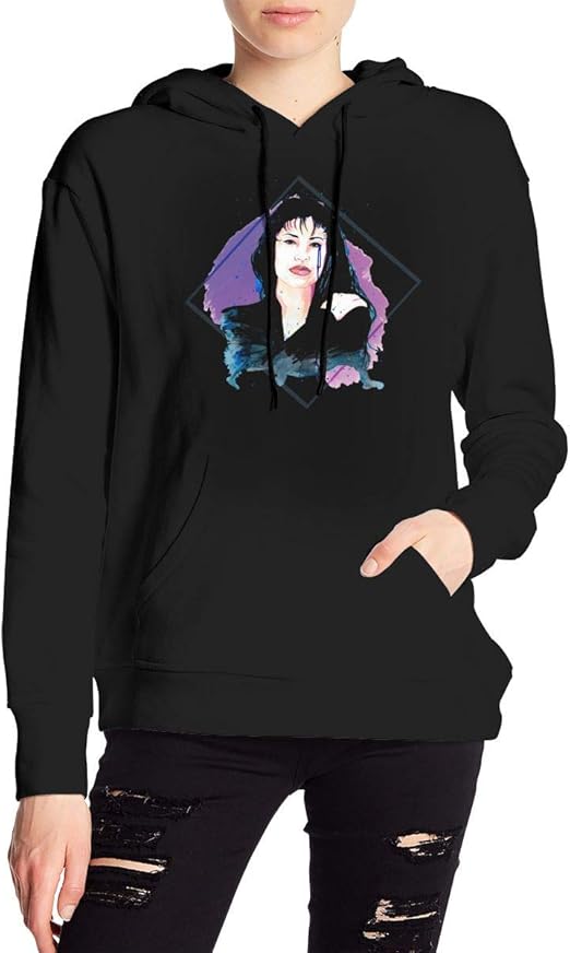 Amazon.com: Shxjdthafa Selena Quintanilla Women Sweatshirt Hoodie Comfort Hoodies Black 