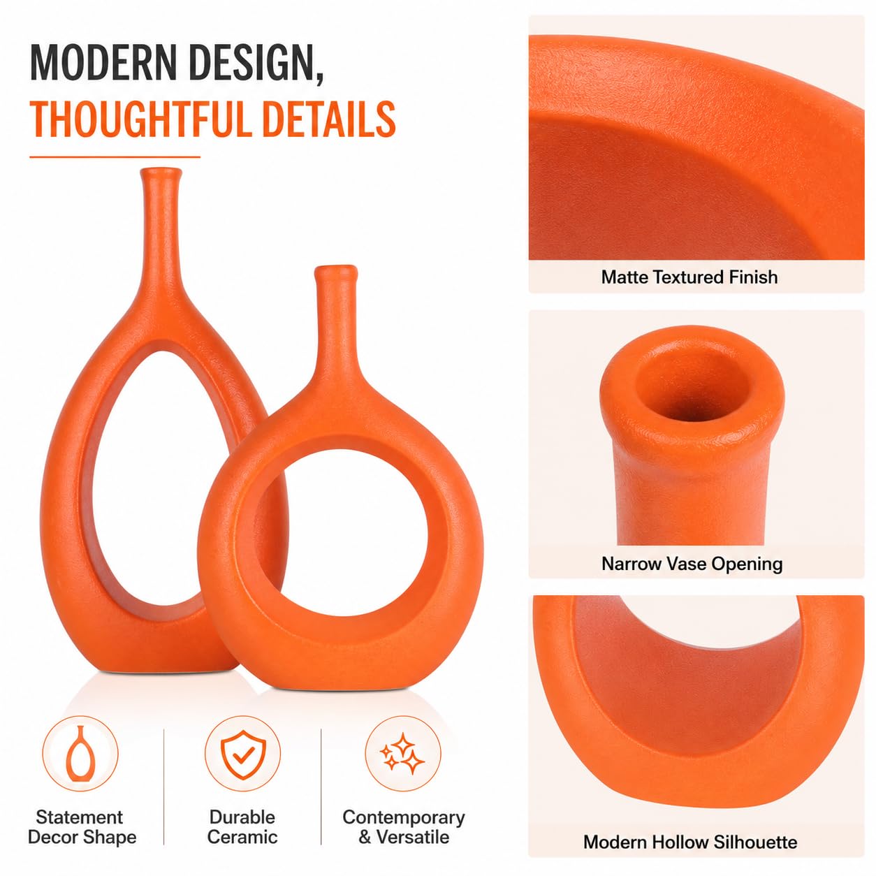 Vase Orange,Deko Orange Vase Aesthetic,Orange Deko,Pampasgras Deko Wohnzimmer,Zitronen Vase,Keramik Vase für Pampasgras,Moderne Vase Set,Blumen Vase 30cm Hoch,Couchtisch Deko,Home Decor,Vasen Hochzeit