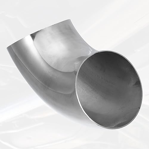 Miniatura 6 de X AUTOHAUX 2 unids OD 4 pulgadas 90 grados mandril curva codo SS304 tubo de acero inoxidable tubo de escape codo tubo de escape para coche sistema